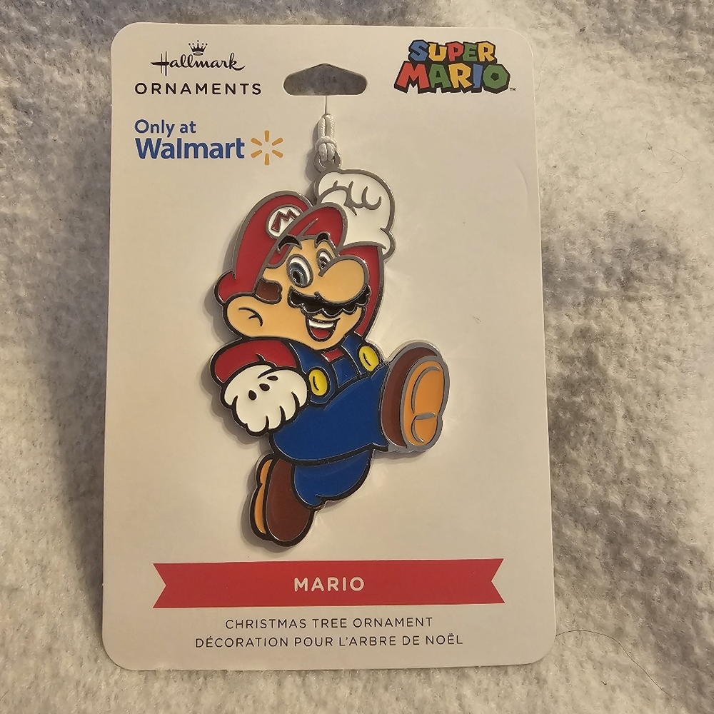 Super Mario Metal Hallmark Christmas Tree Ornament